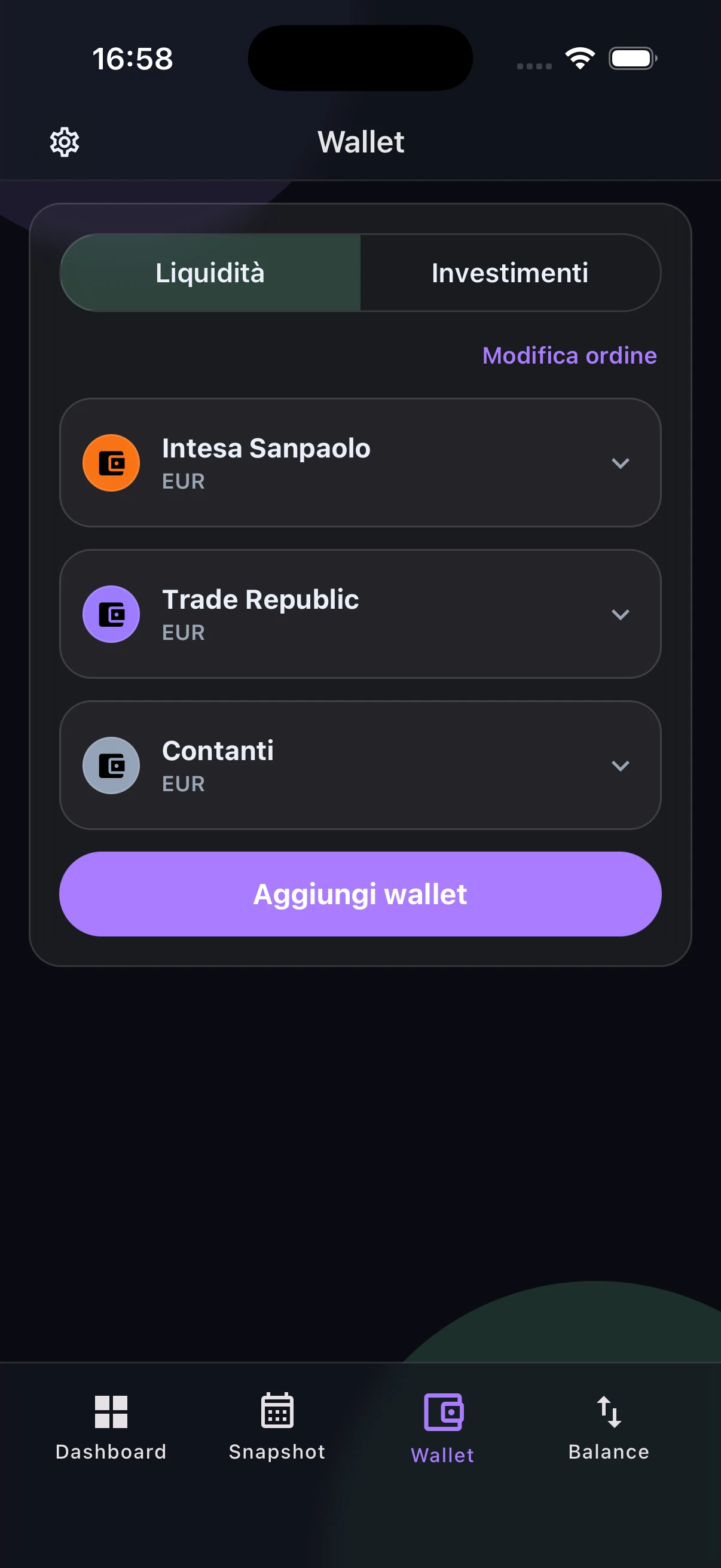 Balance Wallet